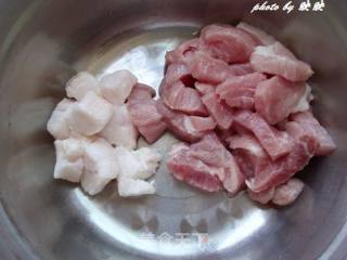 平菇豆腐烧肉的做法步骤：6