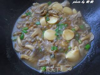 平菇豆腐烧肉的做法步骤：11