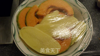 南瓜豆腐素丸子两吃的做法步骤：2