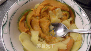 南瓜豆腐素丸子两吃的做法步骤：3