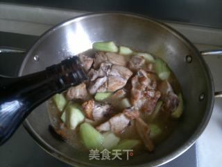 番茄丝瓜烩排骨的做法步骤：10