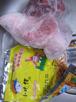 榨肉丝干挑面的做法步骤：3