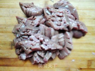 双椒爆腰花的做法步骤：4