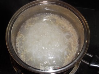 瘦肉核桃粥的做法步骤：3