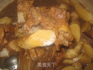 铁棍山药炖脊骨的做法步骤：4