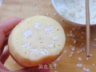 秋季藕正香——果味糯米藕的做法步骤：5