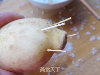 秋季藕正香——果味糯米藕的做法步骤：6