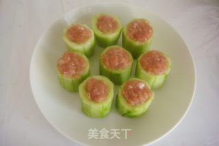 清蒸酿黄瓜的做法步骤：6
