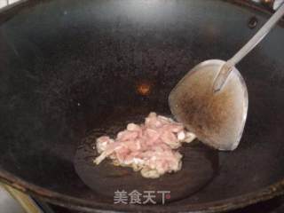 茭白青椒炒肉丝的做法步骤：3
