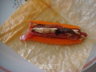 蚝油腐竹卷的做法步骤：3