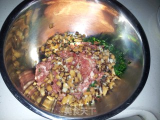 香菇韭菜生肉包的做法步骤：7
