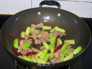 【苦瓜牛肉片】的做法步骤：8