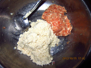 豆腐白菜肉丸子的做法步骤：8