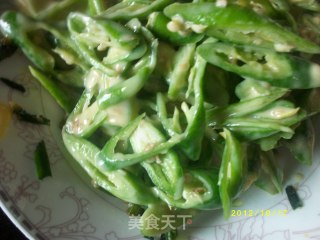面粉炒辣椒的做法步骤：3