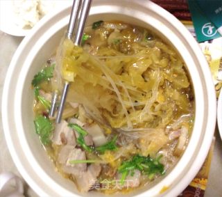 砂锅酸菜白肉的做法步骤：8