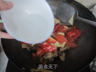 红椒炒干豆腐的做法步骤：10