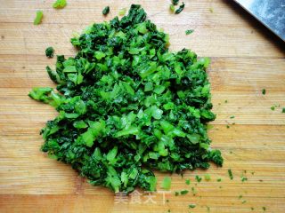 肉糜青菜山药黄金卷的做法步骤：2