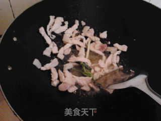 茭白青椒肉片的做法步骤：6