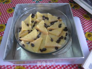 乾面包变美味【面包奶油布丁】的做法步骤：8