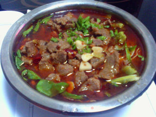 肉肉美食--简易版水煮牛肉的做法步骤：8