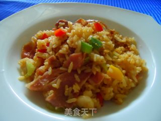 酱油炒饭的做法步骤：1