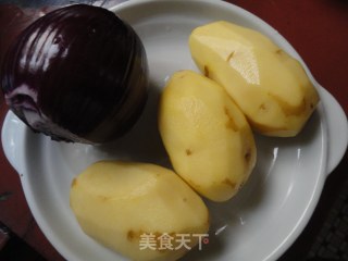 孜然洋葱土豆片的做法步骤：1