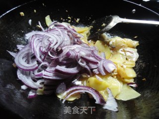 孜然洋葱土豆片的做法步骤：6