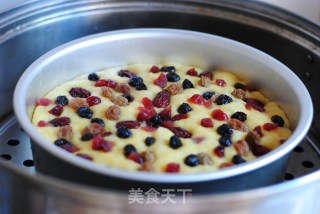 香甜可口的---【果干南瓜发糕】的做法步骤：11