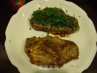 菲力牛排配芥末和细香葱的做法步骤：10