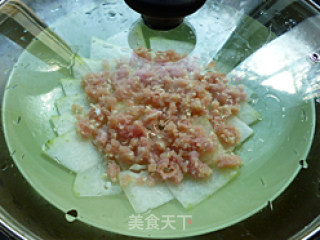 肉末水晶冬瓜片的做法步骤：8