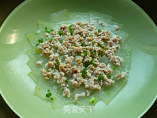 肉末水晶冬瓜片的做法步骤：9