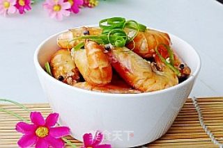 清炒大头虾的做法步骤：7