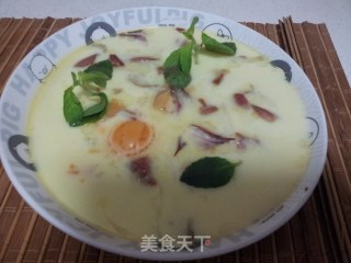 三色蒸蛋的做法步骤：9