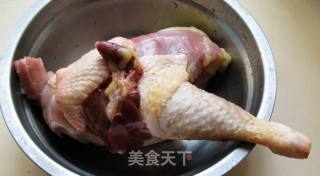 走地鸡炖绍菜的做法步骤：2