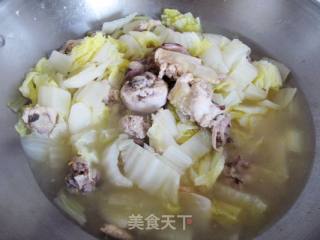 走地鸡炖绍菜的做法步骤：7
