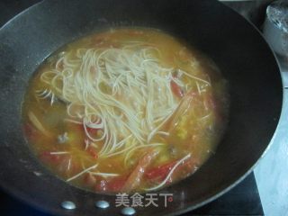 西红柿肉丝面的做法步骤：10