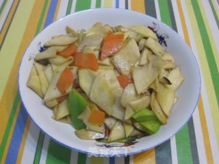 素炒杏鲍菇的做法步骤：9