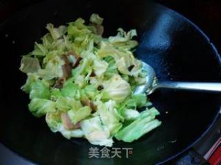 腊肉炒手撕包菜的做法步骤：5