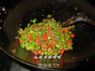 下饭菜之杭椒豆豉炒牛肉末的做法步骤：6