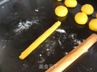 南瓜奶油排包的做法步骤：10