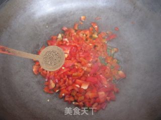 红椒鸡蛋卤面的做法步骤：5