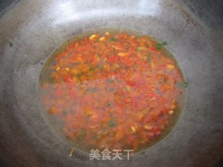 红椒鸡蛋卤面的做法步骤：6