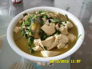 昂子鱼烩豆腐的做法步骤：7