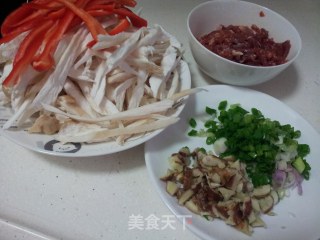 沙姜爆杏鲍菇的做法步骤：2