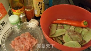 家常菜【扁豆丝炒肉片】的做法步骤：1
