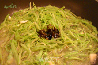 家常菜【扁豆丝炒肉片】的做法步骤：5