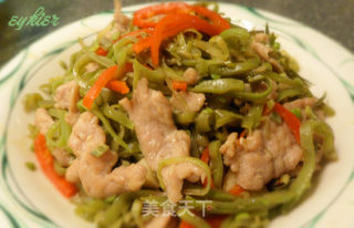 家常菜【扁豆丝炒肉片】的做法步骤：7