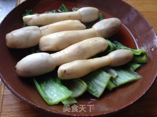 椒香茗荷蒸腿菇的做法步骤：5