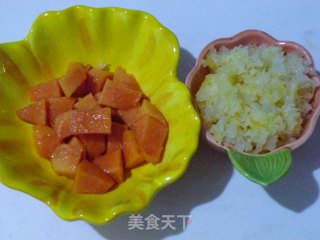 木瓜金耳汤的做法步骤：2
