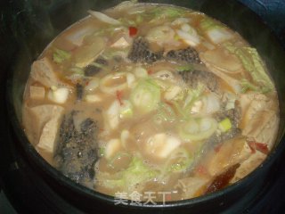 韩国料理——黑鱼酱汤的做法步骤：9